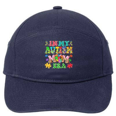 Autism Month World Autism Awareness Day 2025 In My Autism Mom Era 7-Panel Snapback Hat