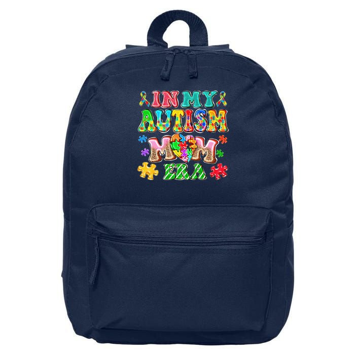 Autism Month World Autism Awareness Day 2025 In My Autism Mom Era 16 in Basic Backpack