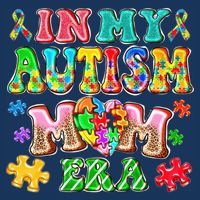 Autism Month World Autism Awareness Day 2025 In My Autism Mom Era 16 in Basic Backpack
