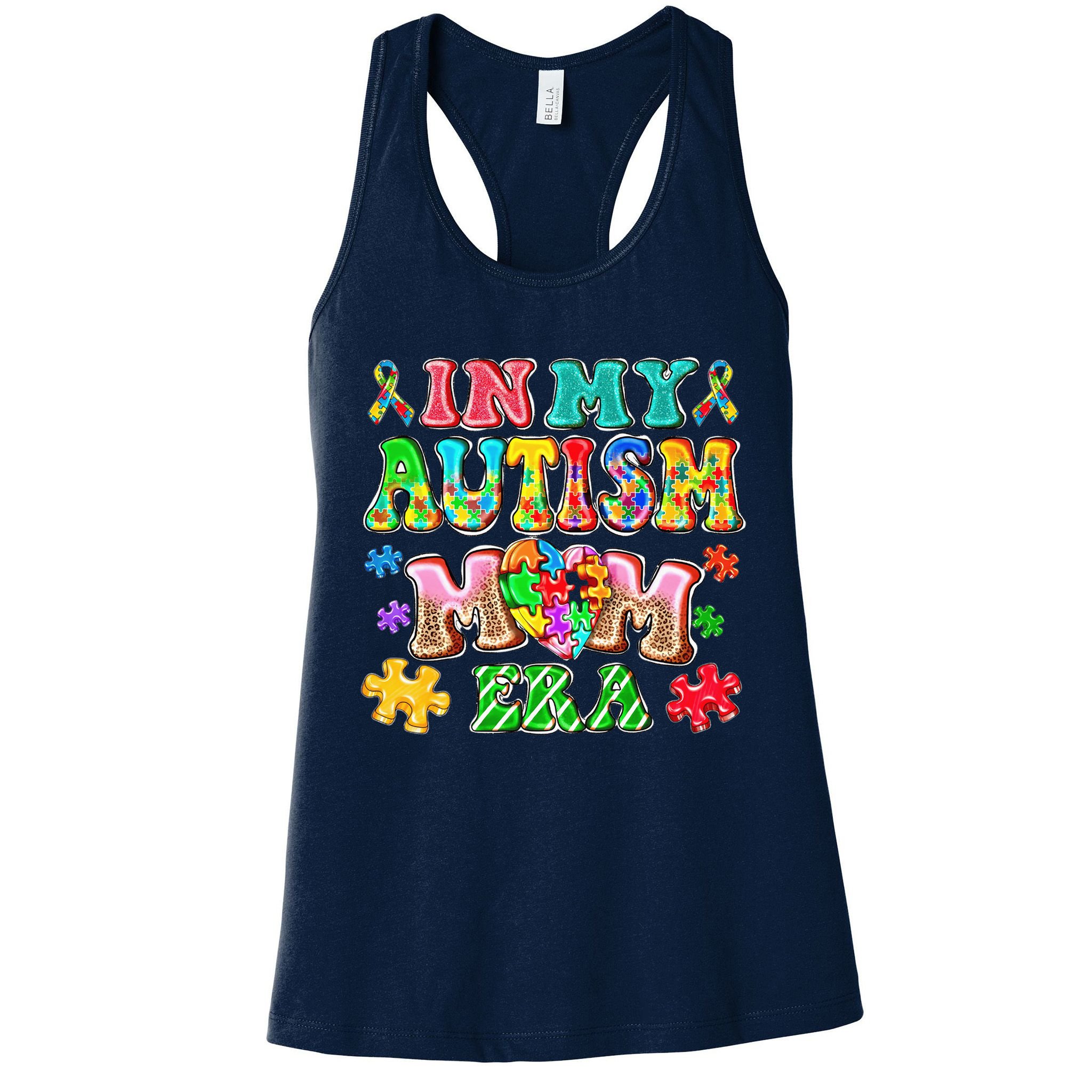 Autism Month World Autism Awareness Day 2025 In My Autism Mom Era Womens Tank Top