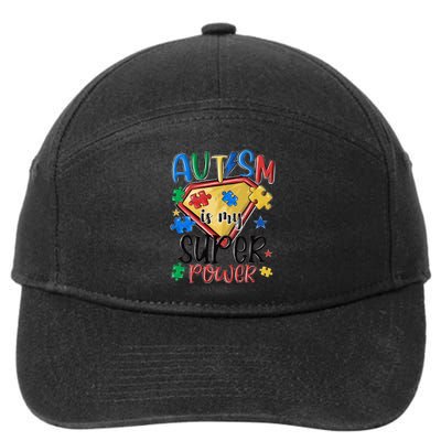 Autism Month World Autism Awareness Day 2025 Autism in my Super Power 7-Panel Snapback Hat