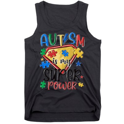 Autism Month World Autism Awareness Day 2025 Autism in my Super Power Tank Top