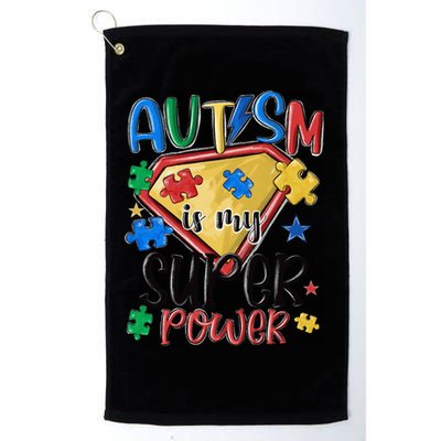Autism Month World Autism Awareness Day 2025 Autism in my Super Power Golf Towel