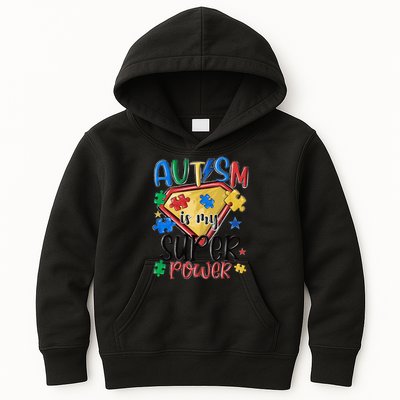 Autism Month World Autism Awareness Day 2025 Autism in my Super Power Kids Hoodie