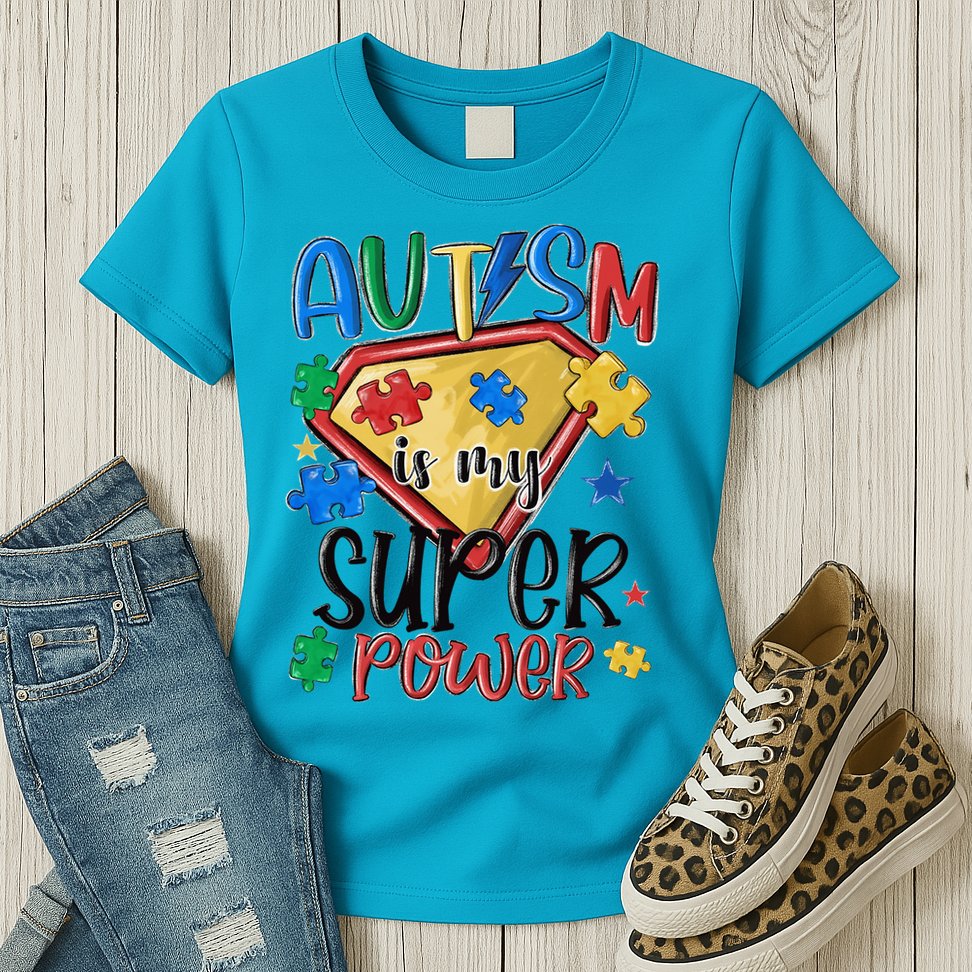Autism Month World Autism Awareness Day 2025 Autism in my Super Power Womens T-Shirt