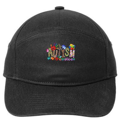 Autism Month World Autism Awareness Day 2025 Autism Acceptance 7-Panel Snapback Hat