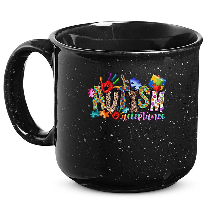 Autism Month World Autism Awareness Day 2025 Autism Acceptance 15oz Campfire Ceramic Mug