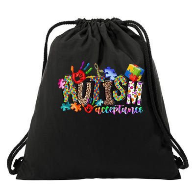 Autism Month World Autism Awareness Day 2025 Autism Acceptance Drawstring Bag