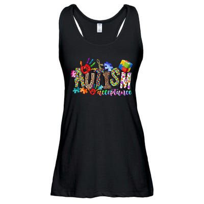 Autism Month World Autism Awareness Day 2025 Autism Acceptance Ladies Essential Flowy Tank
