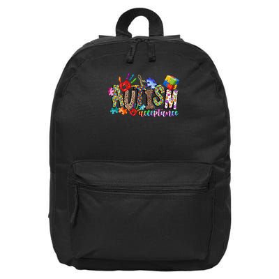 Autism Month World Autism Awareness Day 2025 Autism Acceptance 16 in Basic Backpack