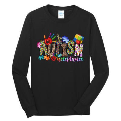 Autism Month World Autism Awareness Day 2025 Autism Acceptance Tall Long Sleeve T-Shirt
