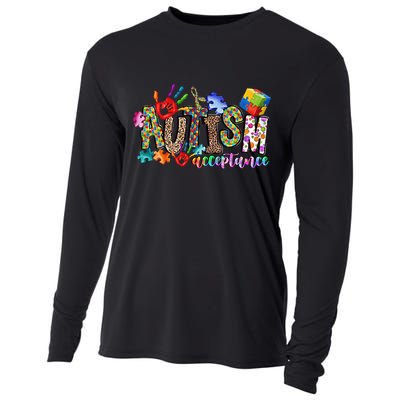 Autism Month World Autism Awareness Day 2025 Autism Acceptance Cooling Performance Long Sleeve Crew