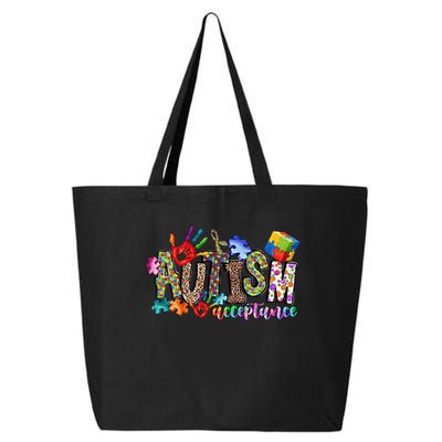 Autism Month World Autism Awareness Day 2025 Autism Acceptance 25L Jumbo Tote