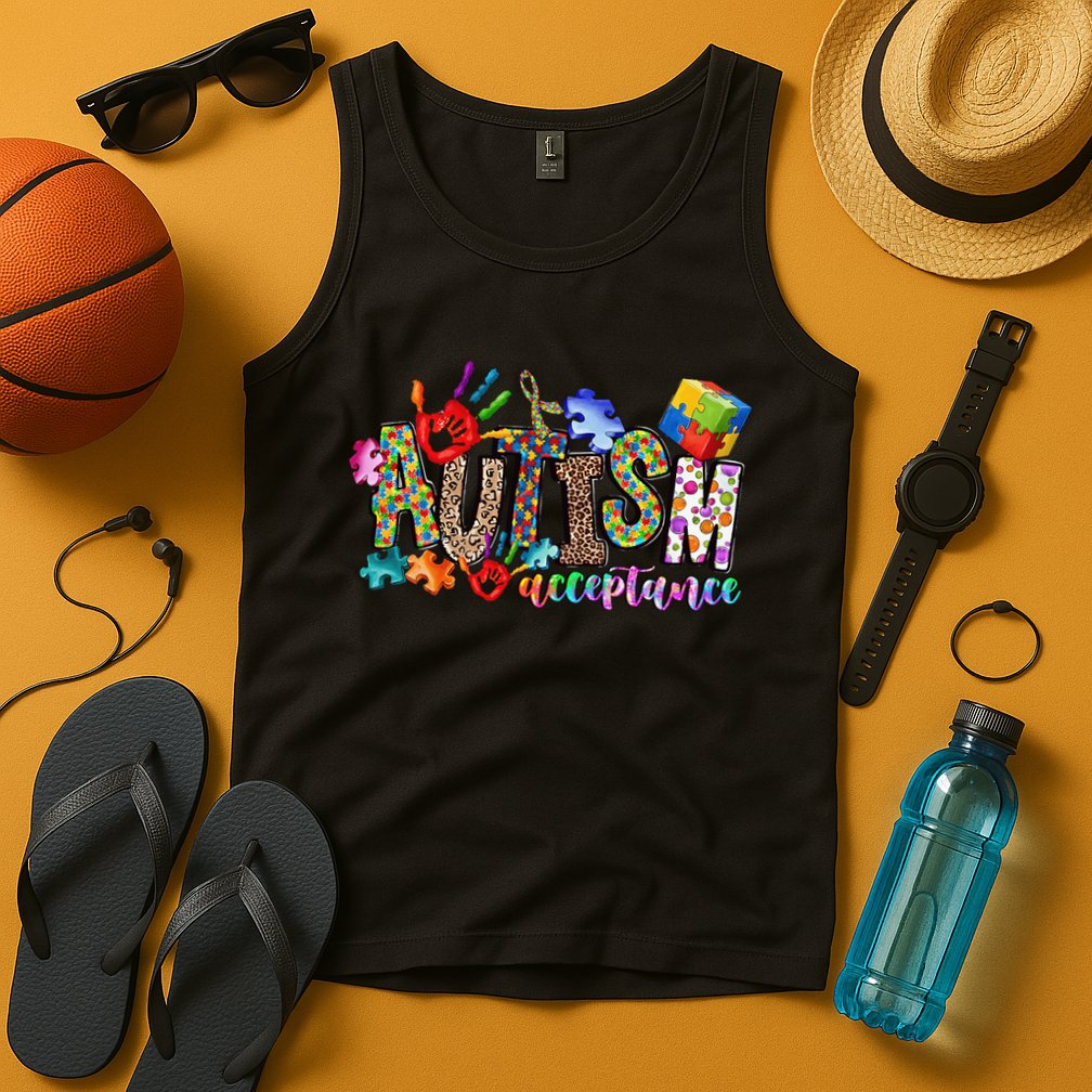 Autism Month World Autism Awareness Day 2025 Autism Acceptance Tank Top