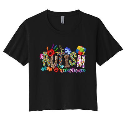 Autism Month World Autism Awareness Day 2025 Autism Acceptance Crop Top