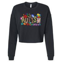 Autism Month World Autism Awareness Day 2025 Autism Acceptance Cropped Pullover Crew
