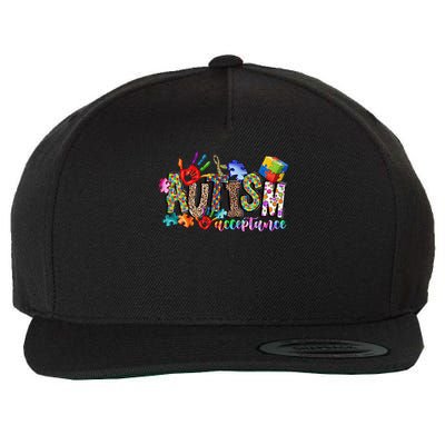 Autism Month World Autism Awareness Day 2025 Autism Acceptance Wool Snapback Cap