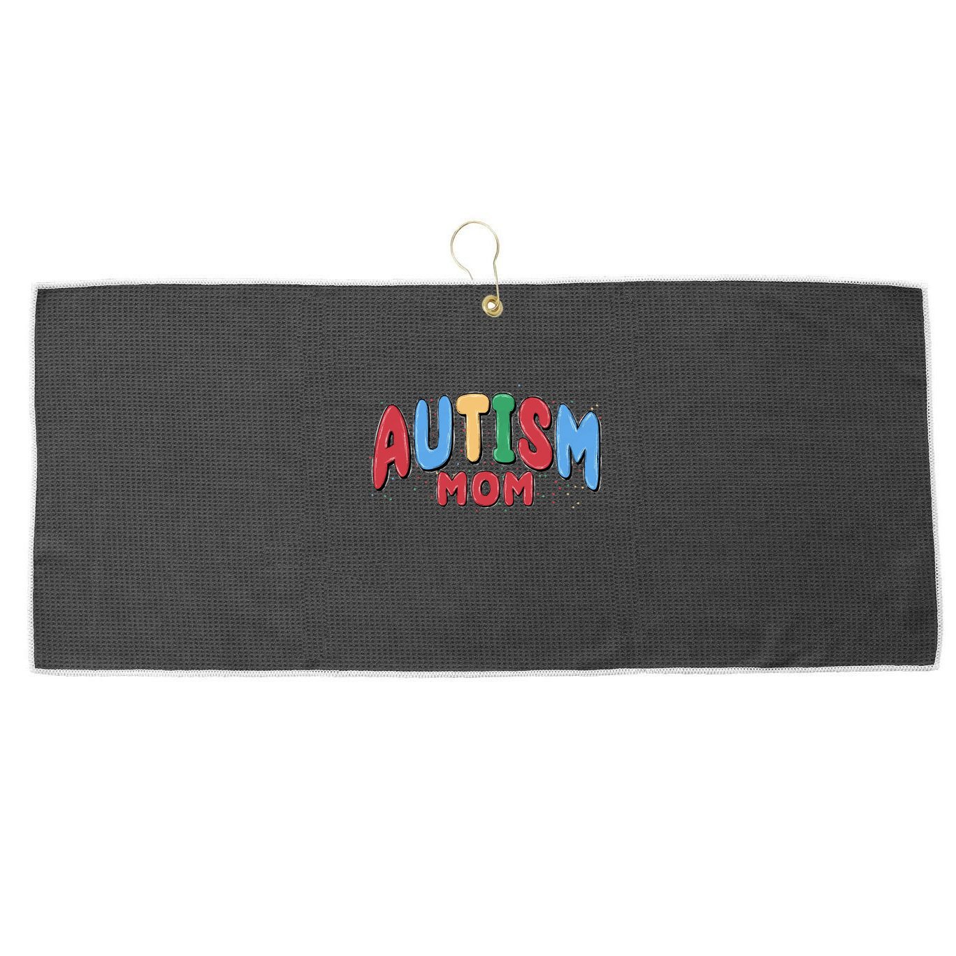 Autism Month World Autism Awareness Day 2025 Autism Mom Large Microfiber Waffle Golf Towel