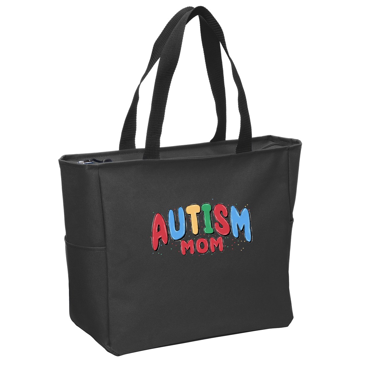 Autism Month World Autism Awareness Day 2025 Autism Mom Zip Tote Bag