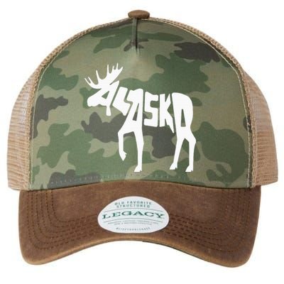 Alaska Moose Word Art Funny Animal Legacy Tie Dye Trucker Hat