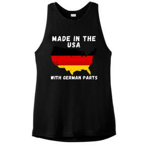 American Made With German Parts Germany Pride Germany USA Ladies PosiCharge Tri-Blend Wicking Tank