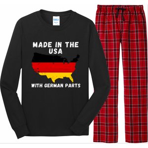 American Made With German Parts Germany Pride Germany USA Long Sleeve Pajama Set