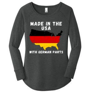 American Made With German Parts Germany Pride Germany USA Women's Perfect Tri Tunic Long Sleeve Shirt