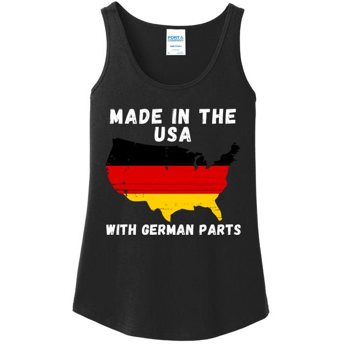 American Made With German Parts Germany Pride Germany USA Ladies Essential Tank