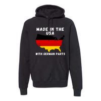 American Made With German Parts Germany Pride Germany USA Premium Hoodie