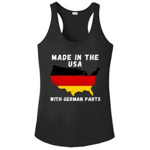 American Made With German Parts Germany Pride Germany USA Ladies PosiCharge Competitor Racerback Tank