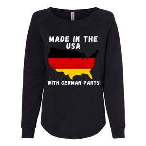 American Made With German Parts Germany Pride Germany USA Womens California Wash Sweatshirt