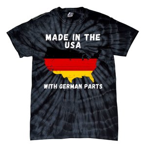 American Made With German Parts Germany Pride Germany USA Tie-Dye T-Shirt