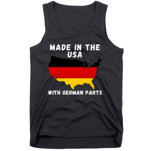 American Made With German Parts Germany Pride Germany USA Tank Top