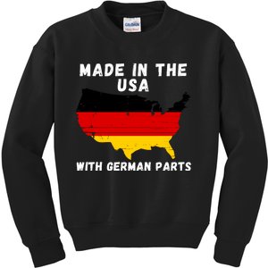 American Made With German Parts Germany Pride Germany USA Kids Sweatshirt