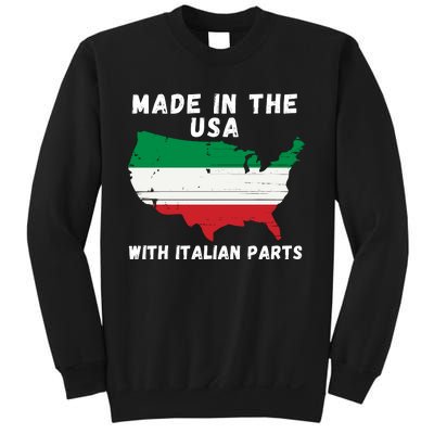 American Made With Italian Parts Italian Pride Italian USA Sweatshirt