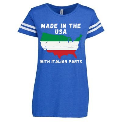 American Made With Italian Parts Italian Pride Italian USA Enza Ladies Jersey Football T-Shirt