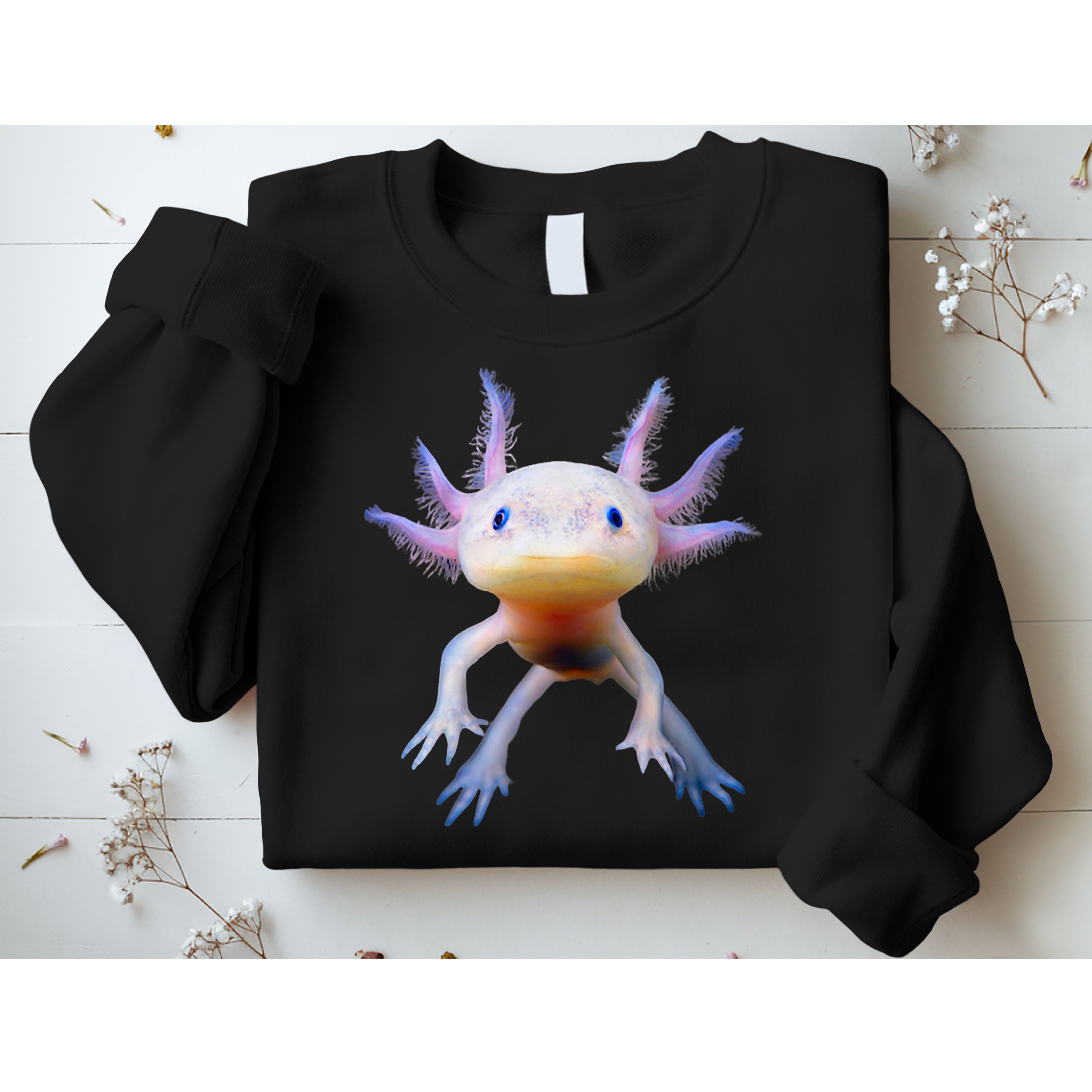 Axolotl Mexican Walking Fish Cute Amphibian Axolotl Sweatshirt
