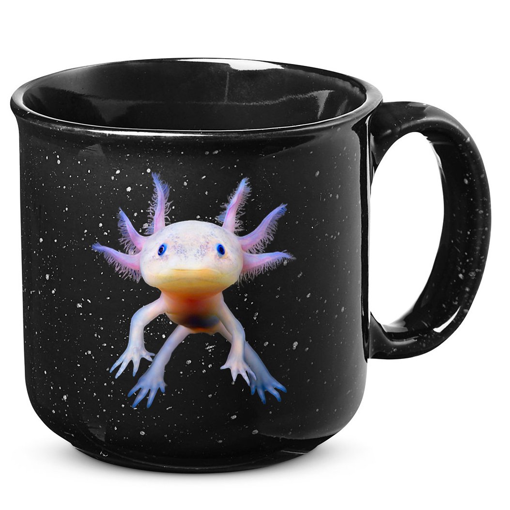 Axolotl Mexican Walking Fish Cute Amphibian Axolotl 15oz Campfire Ceramic Mug