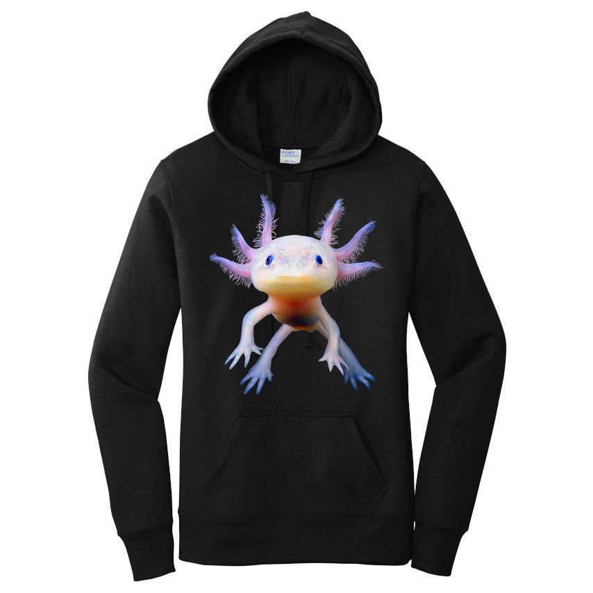 Axolotl Mexican Walking Fish Cute Amphibian Axolotl Women's Pullover Hoodie