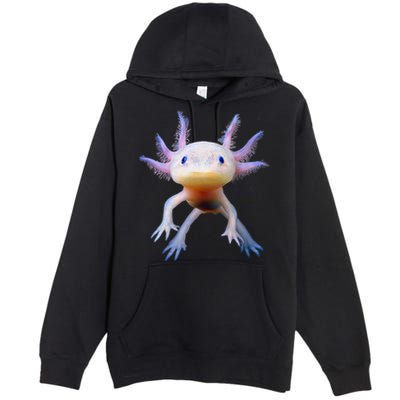Axolotl Mexican Walking Fish Cute Amphibian Axolotl Premium Pullover Hoodie