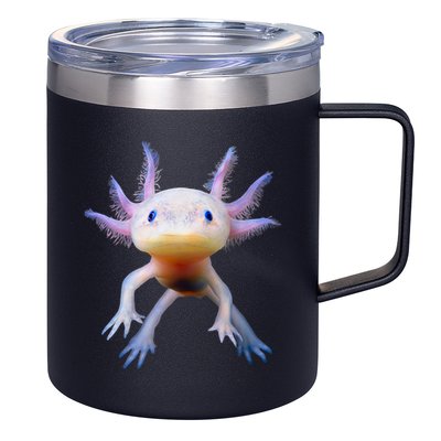 Axolotl Mexican Walking Fish Cute Amphibian Axolotl 12oz Stainless Steel Coffee Mug