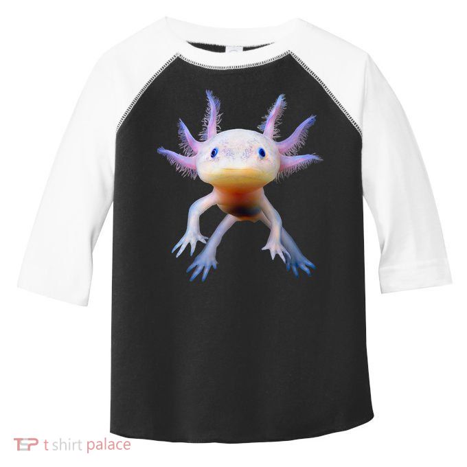 Axolotl Mexican Walking Fish Cute Amphibian Axolotl Toddler Fine Jersey T-Shirt