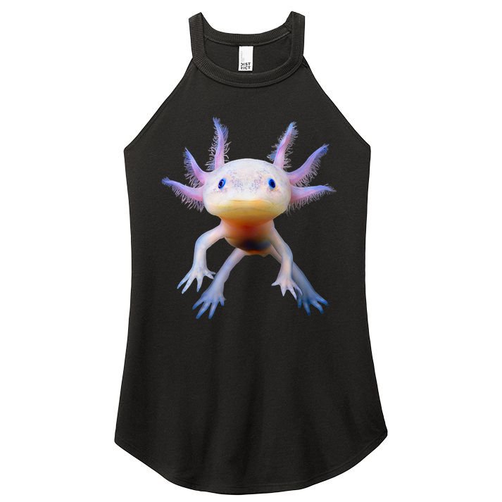 Axolotl Mexican Walking Fish Cute Amphibian Axolotl Women's Perfect Tri Rocker Tank