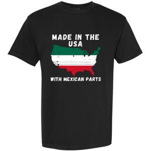 American Made With Mexican Parts Mexican Pride Mexican USA Garment-Dyed Heavyweight T-Shirt