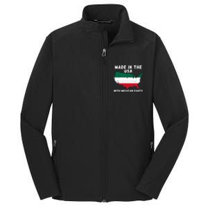 American Made With Mexican Parts Mexican Pride Mexican USA Core Soft Shell Jacket