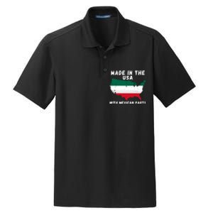 American Made With Mexican Parts Mexican Pride Mexican USA Dry Zone Grid Polo