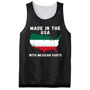 American Made With Mexican Parts Mexican Pride Mexican USA Mesh Reversible Basketball Jersey Tank