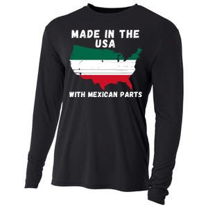 American Made With Mexican Parts Mexican Pride Mexican USA Cooling Performance Long Sleeve Crew