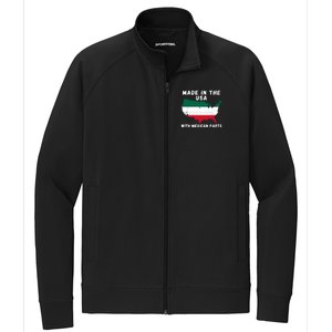 American Made With Mexican Parts Mexican Pride Mexican USA Stretch Full-Zip Cadet Jacket