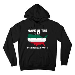 American Made With Mexican Parts Mexican Pride Mexican USA Tall Hoodie